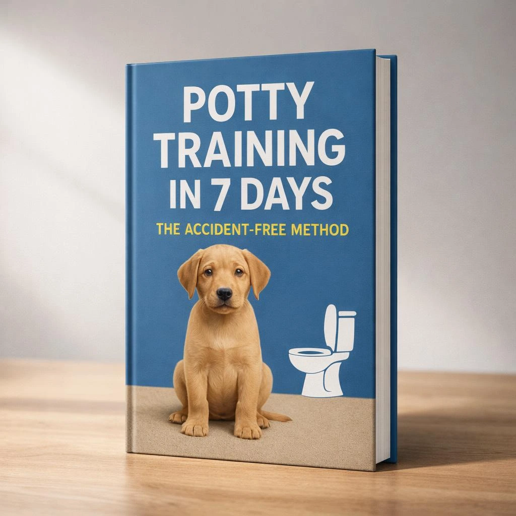 It is the image of a digital product known as a potty training in seven days Ebook